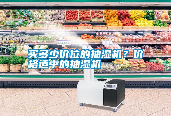 买多少价位的抽湿机？价格适中的抽湿机