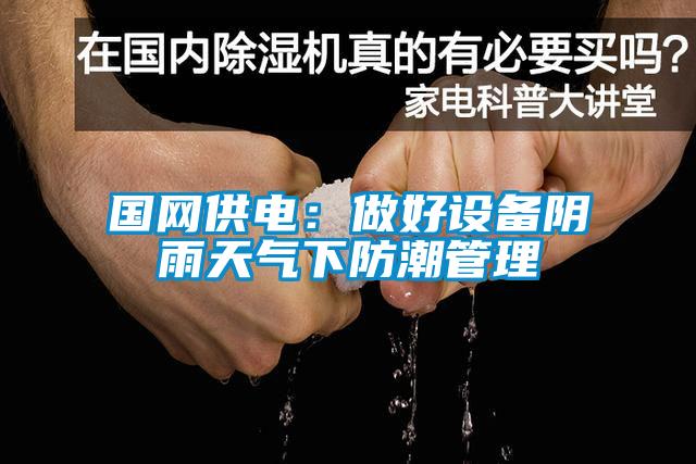 国网供电：做好设备阴雨天气下防潮管理
