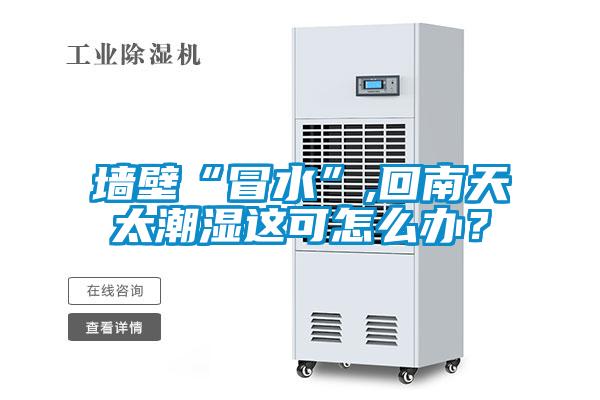 墙壁“冒水”,回南天太潮湿这可怎么办？
