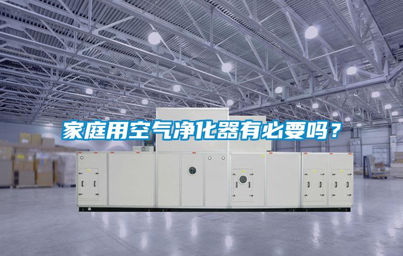 家庭用空气净化器有必要吗？