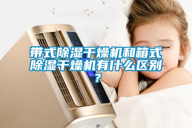 带式除湿干燥机和箱式除湿干燥机有什么区别？