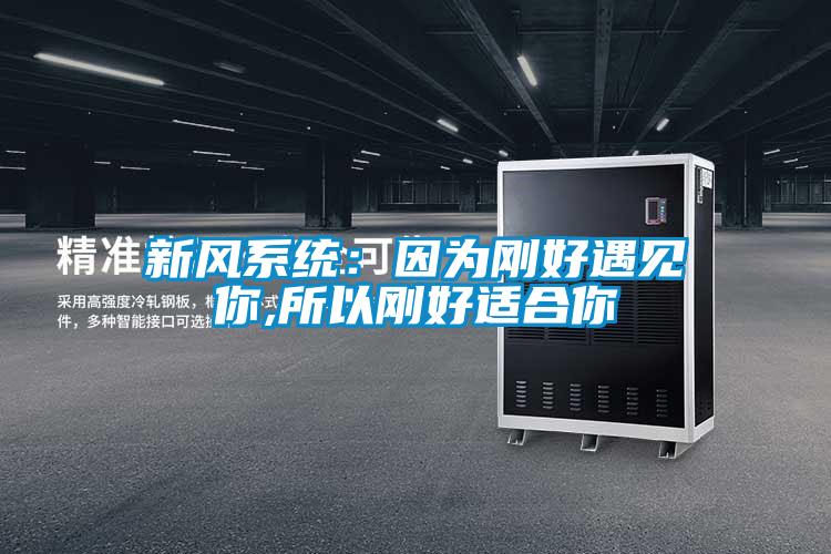 新风系统：因为刚好遇见你,所以刚好适合你
