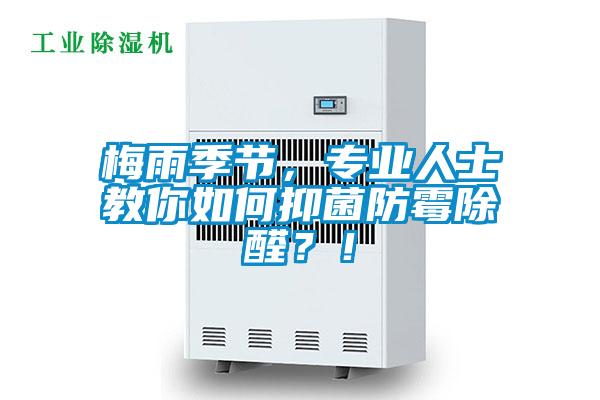梅雨季节，专业人士教你如何抑菌防霉除醛？！