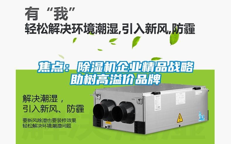 焦点：91抖音免费看片企业精品战略助树高溢价品牌