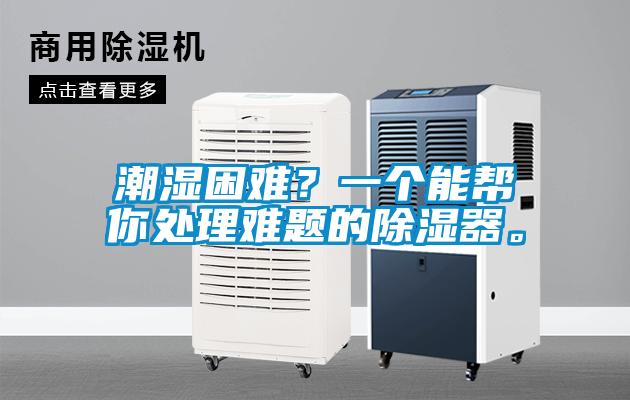 潮湿困难？一个能帮你处理难题的除湿器。