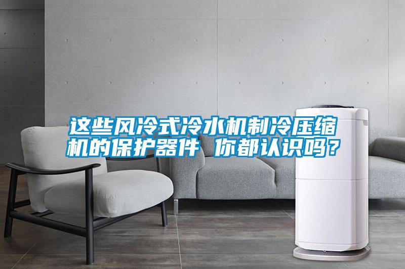 这些风冷式冷水机制冷压缩机的保护器件 你都认识吗？