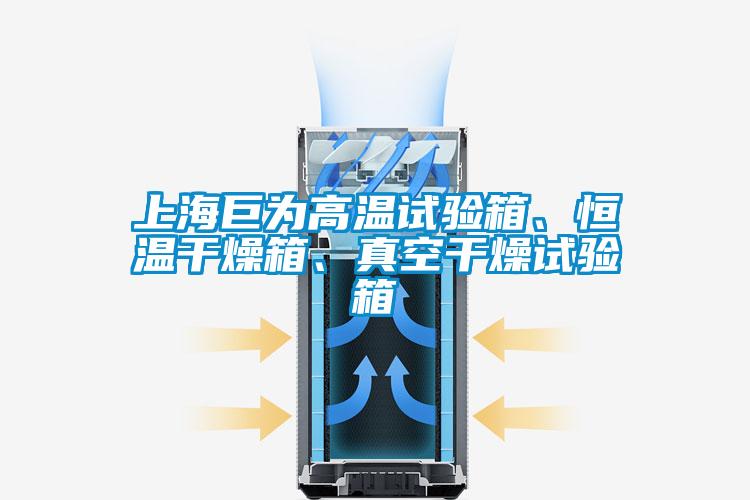 上海巨为高温试验箱、恒温干燥箱、真空干燥试验箱