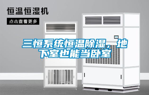 三恒系统恒温除湿，地下室也能当卧室