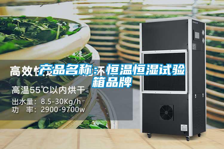 产品名称：恒温恒湿试验箱品牌
