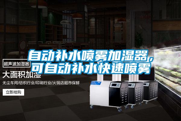 自动补水喷雾加湿器，可自动补水快速喷雾
