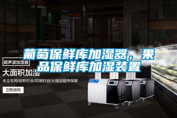 葡萄保鲜库加湿器，果品保鲜库加湿装置