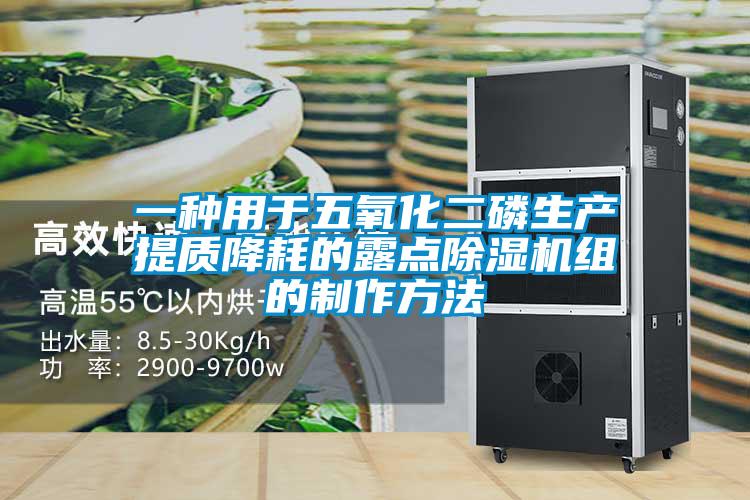 一种用于五氧化二磷生产提质降耗的露点91抖音免费看片组的制作方法