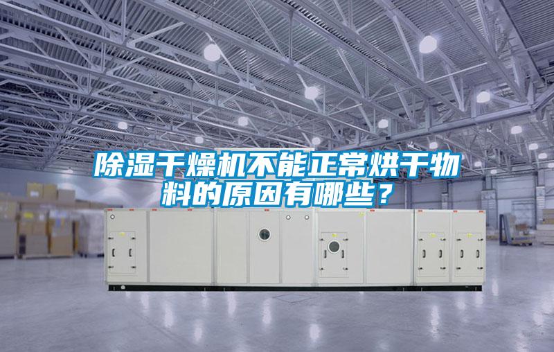 除湿干燥机不能正常烘干物料的原因有哪些？