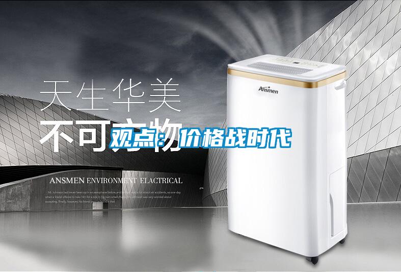 观点：价格战时代