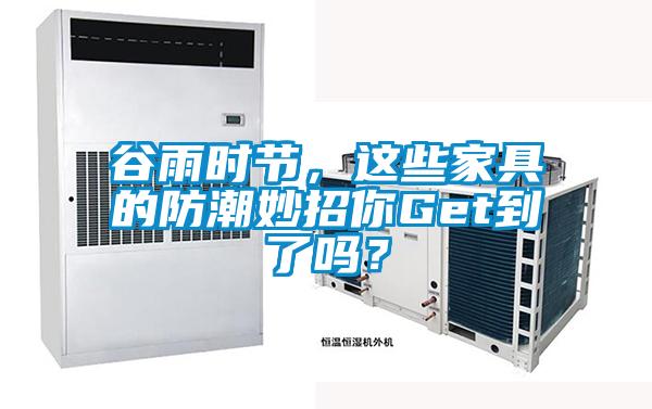谷雨时节，这些家具的防潮妙招你Get到了吗？