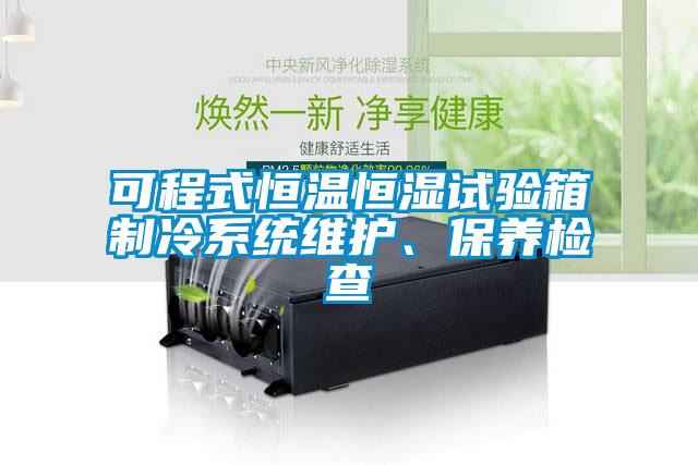 可程式恒温恒湿试验箱制冷系统维护、保养检查