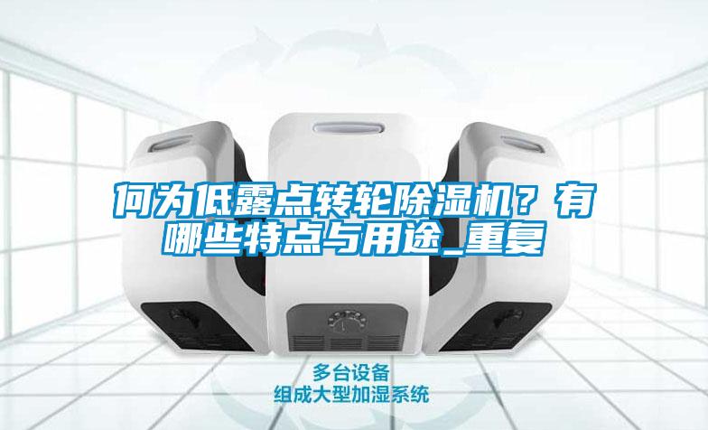 何为低露点转轮91抖音免费看片？有哪些特点与用途_重复