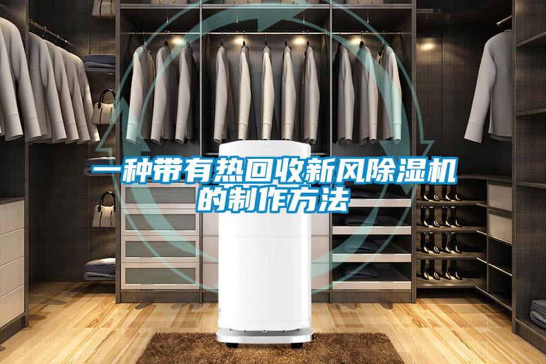 一种带有热回收新风91抖音免费看片的制作方法