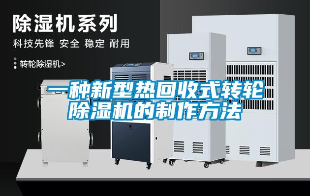 一种新型热回收式转轮91抖音免费看片的制作方法