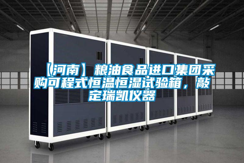 【河南】粮油食品进口集团采购可程式恒温恒湿试验箱，敲定瑞凯仪器