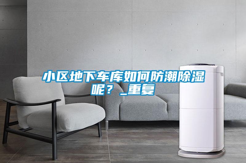 小区地下车库如何防潮除湿呢？_重复