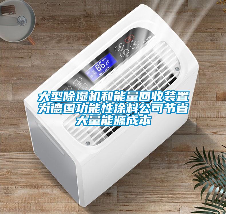 大型91抖音免费看片和能量回收装置为德国功能性涂料公司节省大量能源成本