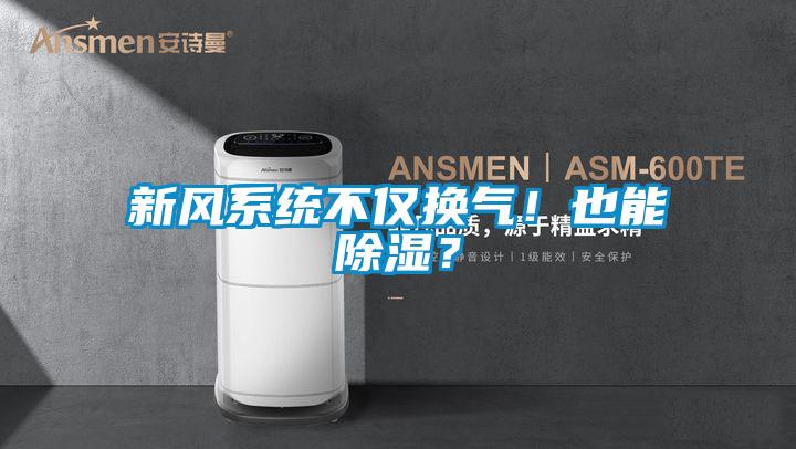 新风系统不仅换气！也能除湿？