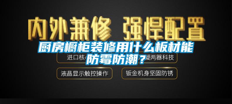 厨房橱柜装修用什么板材能防霉防潮？