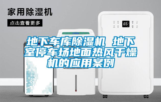 地下车库91抖音免费看片 地下室停车场地面热风干燥机的应用案例