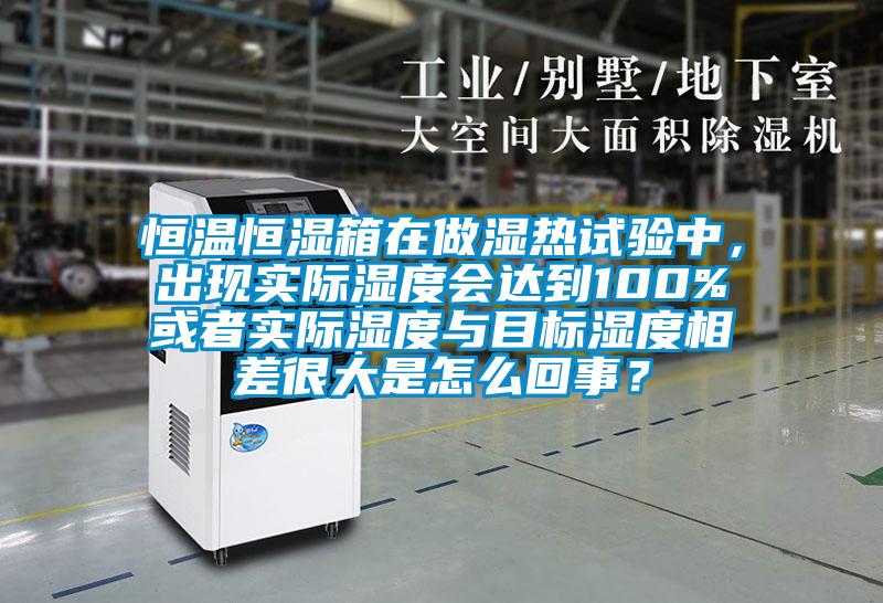恒温恒湿箱在做湿热试验中，出现实际湿度会达到100%或者实际湿度与目标湿度相差很大是怎么回事？