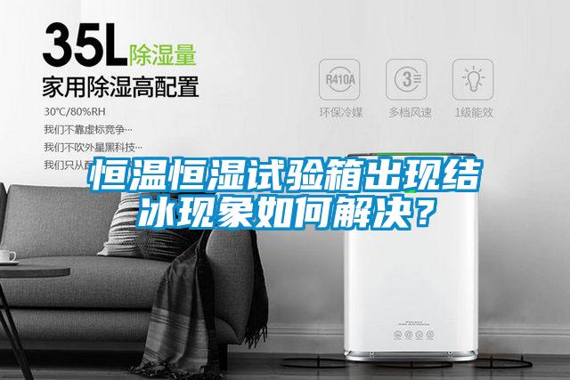 恒温恒湿试验箱出现结冰现象如何解决？
