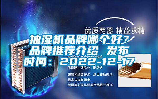 抽湿机品牌哪个好？品牌推荐介绍 发布时间：2022-12-17