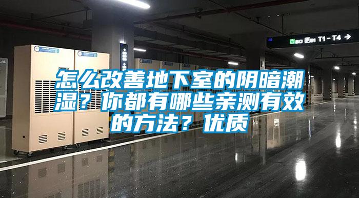 怎么改善地下室的阴暗潮湿？你都有哪些亲测有效的方法？优质
