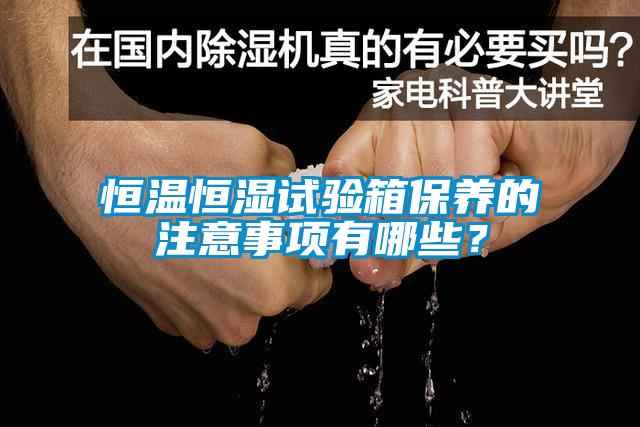 恒温恒湿试验箱保养的注意事项有哪些？
