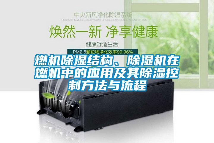 燃机除湿结构、91抖音免费看片在燃机中的应用及其除湿控制方法与流程