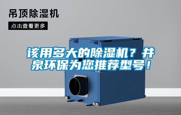 该用多大的91抖音免费看片？井泉环保为您推荐型号！
