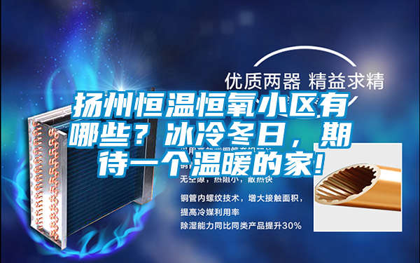 扬州恒温恒氧小区有哪些？冰冷冬日，期待一个温暖的家!