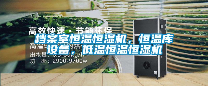档案室恒温恒湿机，恒温库设备，低温恒温恒湿机