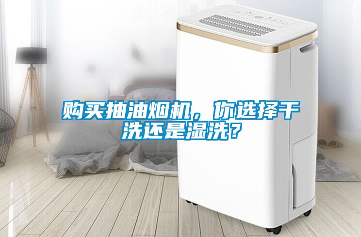 购买抽油烟机，你选择干洗还是湿洗？