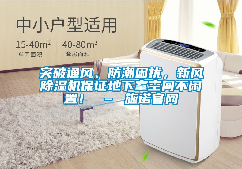突破通风、防潮困扰，新风91抖音免费看片保证地下室空间不闲置！ – 施诺官网