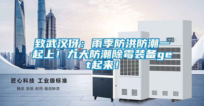 致武汉伢：雨季防洪防潮一起上！九大防潮除霉装备get起来！