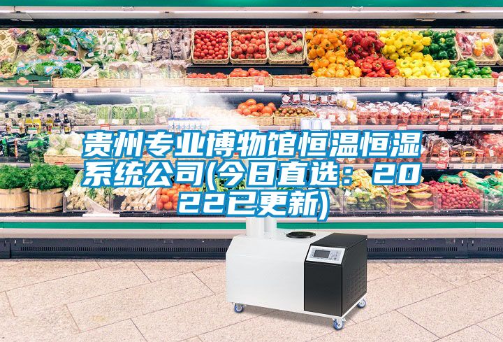 贵州专业博物馆恒温恒湿系统公司(今日直选：2022已更新)