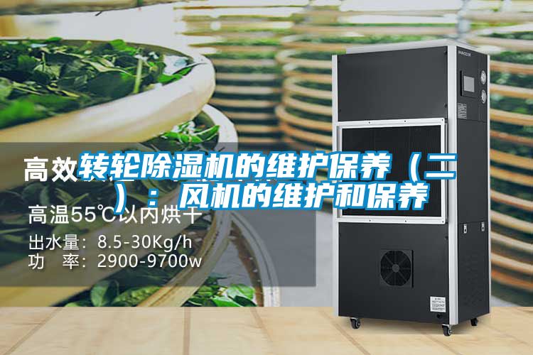转轮91抖音免费看片的维护保养（二）：风机的维护和保养