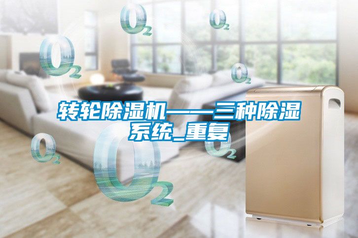 转轮91抖音免费看片——三种除湿系统_重复