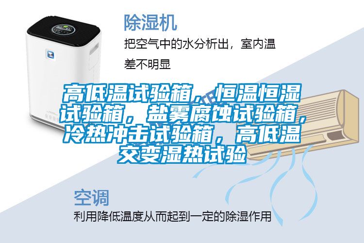 高低温试验箱，恒温恒湿试验箱，盐雾腐蚀试验箱，冷热冲击试验箱，高低温交变湿热试验