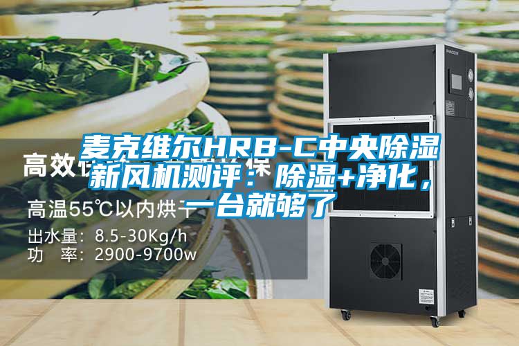 麦克维尔HRB-C中央除湿新风机测评：除湿+净化，一台就够了